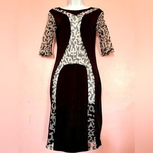 Graphic letter dress